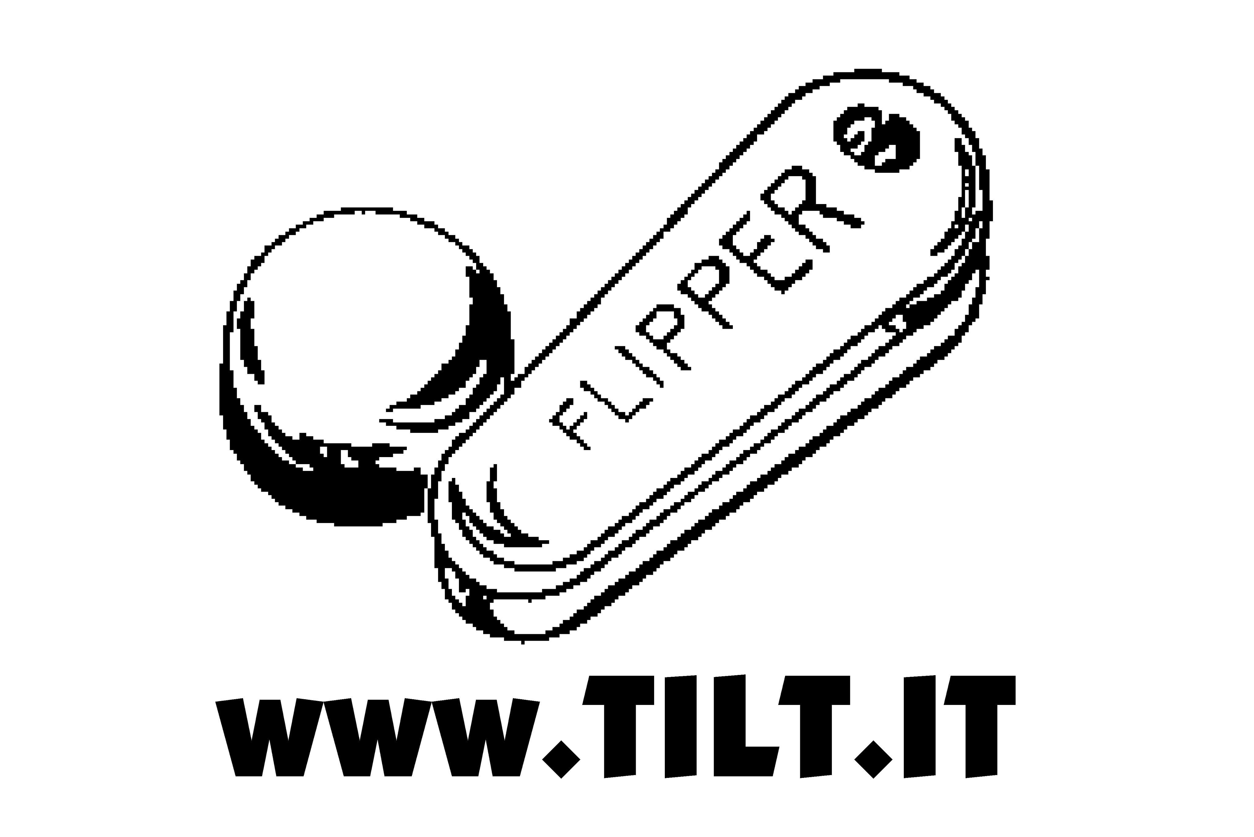 Tilt.it logo (paletta flipper, museo del flipper, spazio tilt)