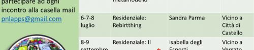 Calendario iniziative PNL Apps 2018