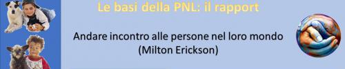 Le basi della PNL: il rapport