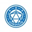Logo dell'associazione composto dal nome, Gondolin, 3 asterischi a simboleggiare i silmaril e un dado a 20 facce.