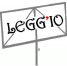 Leggio per i lettori attraversato dalla scritta Legg'io