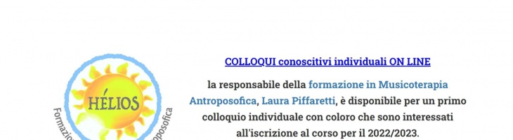 SEI INTERESSATO ALLA FORMAZIONE IN MUSICOTERAPIA ANTROPOSOFICA?