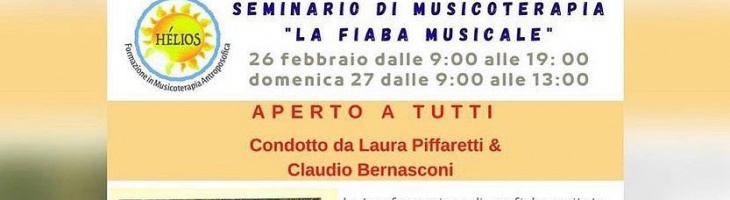 Seminario di Musicoterapia ISCRIZIONI APERTE ENTRO IL 23 FEBBRAIO!