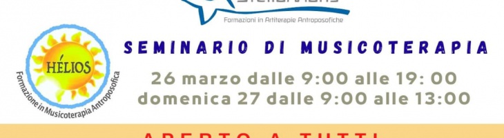 SEMINARIO DI MUSICOTERAPIA  APERTO A TUTTI