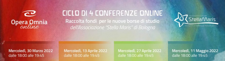 Ciclo di 4 Conferenze | Raccolta fondi per Stella Maris | Conferenze Online