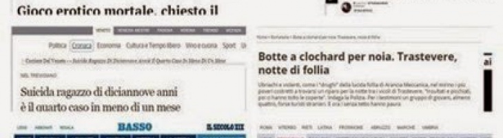 Articoli che testimoniamo una perdita di senso