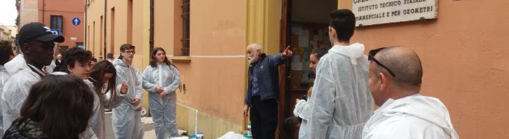 foto intervento di tinteggiatura Pacinotti - via Saragozza