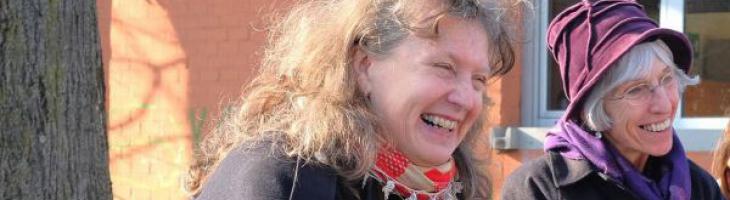 Lydia Buchner e Claudia Boattini alle scuole medie Saffi del Pilastro