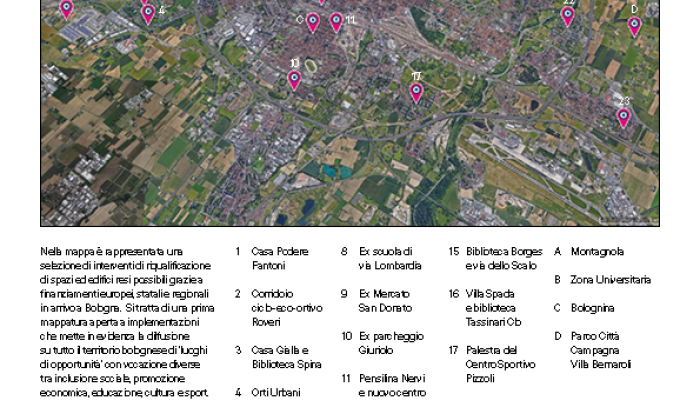 La mappa degli interventi 