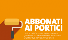 Abbonamento annuale per la pulizia dei portici